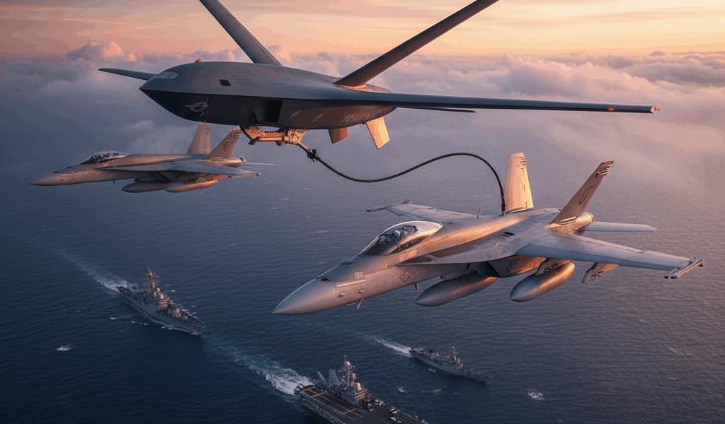 Navy Completes Unmanned Aerial Refueling Mission
