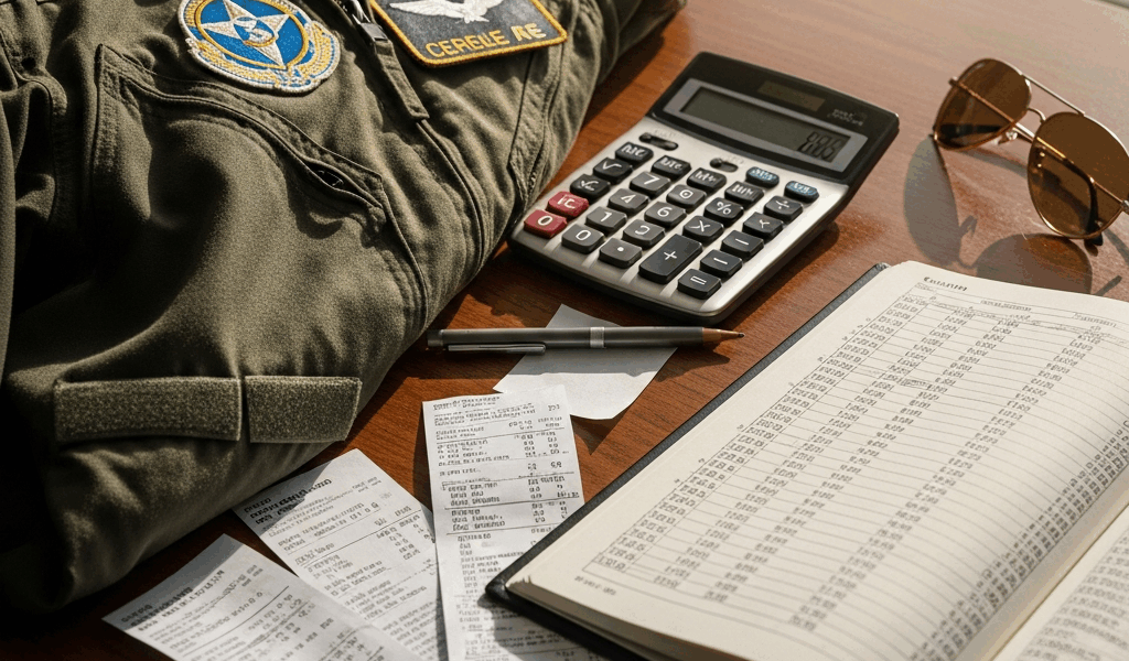 Military Pilot Pay by Rank and Years of Service