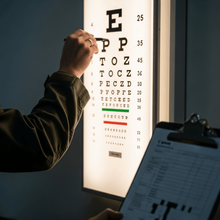 Military Pilot Eyesight Requirements Standards by Branch